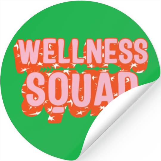 Health Coach Stickers, Wellness Squad Fitness Gym