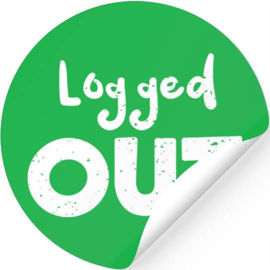 Logged Out - Hiking Stickers