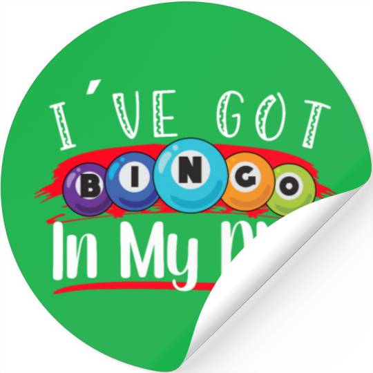 Bingo Card Game Grandma Bingo Player Bingo Cards Stickers