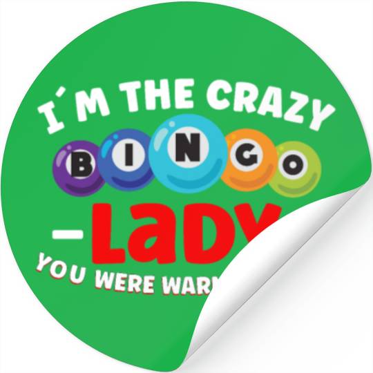 Bingo Card Game Grandma Bingo Player Bingo Cards Stickers