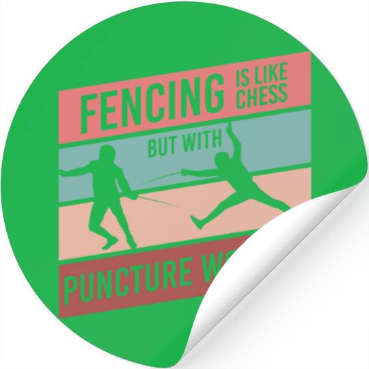 Fencing Sabre Stickers
