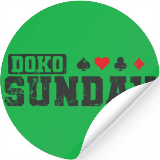Doko Sunday Doppelkopf Card Game Hobby Stickers