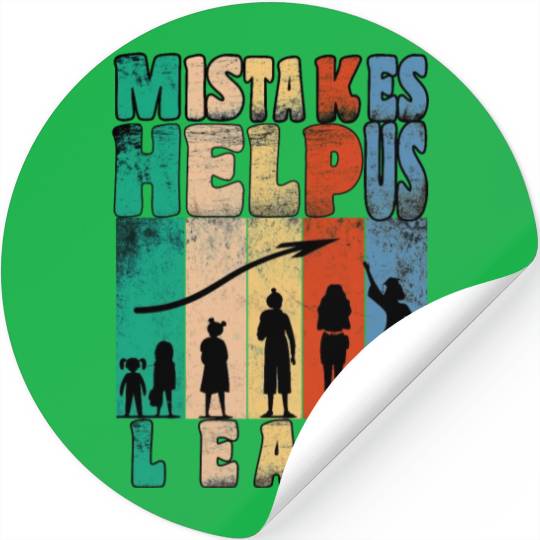 mistakes help us grow women Stickers