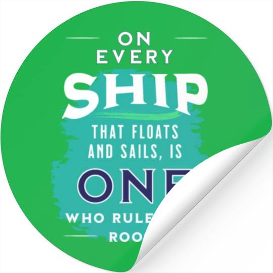 sail boat sailor skipper command captain gift Stickers