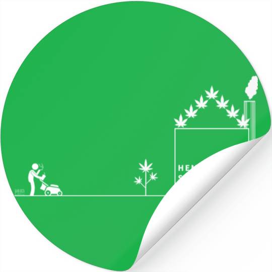 Hemp Sweet Hemp White 3x Stickers