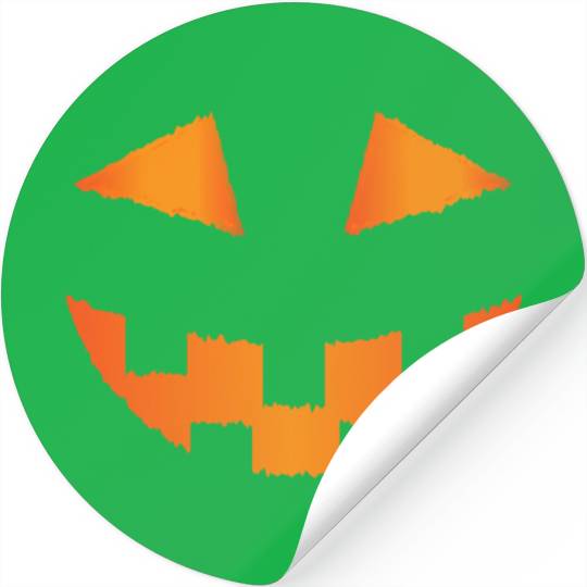 Pumpkin: scary smile Stickers