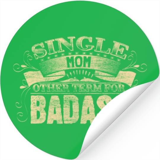 Single Mother Mom Son Stickers