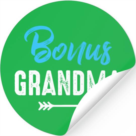 Bonus Grandma Mothers Day Step Grandmother Funny Stickers