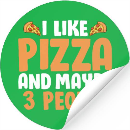 Funny Cheese Pizza Stickers