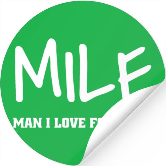 Milf Man I Love Football Stickers