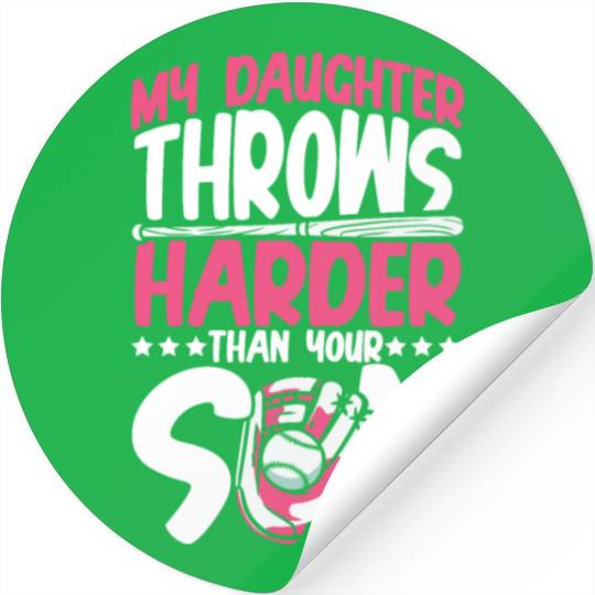 Daughter throws hard Stickers