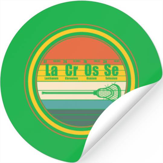 Lacrosse Periodic Table Element Stickers, Lacrosse