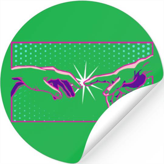 The Creation Of Adam Michelangelo Stickers