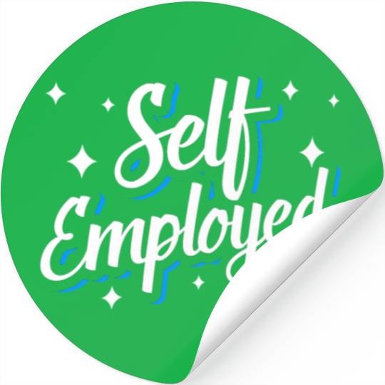 Self Employed Boss Freelancer Work Job Stickers