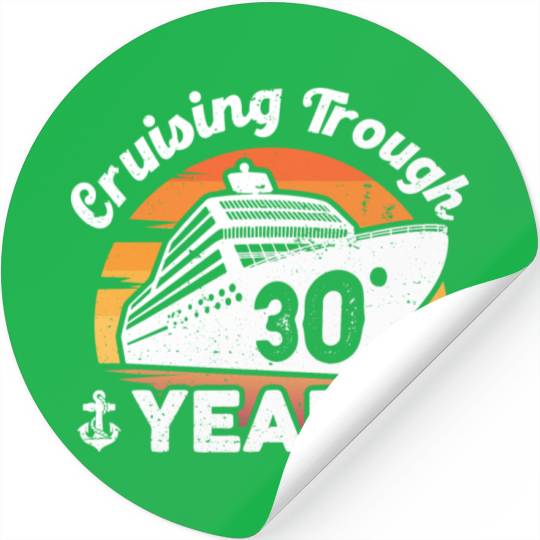 Cruising Trough 30 Years Anniversary Stickers
