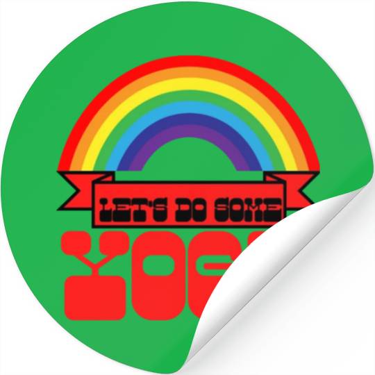 LETS DO SOME YOGA Stickers