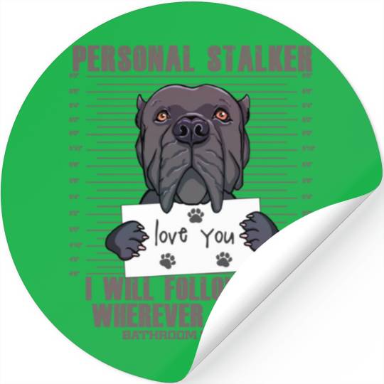 Funny Cane Corso Dog Italian Mastiff Lover Gift Stickers