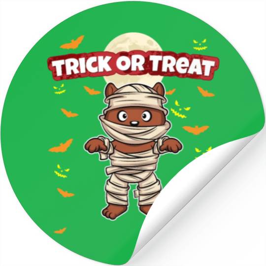 Trick Or Treat Scary Creepy Halloween Monster Stickers
