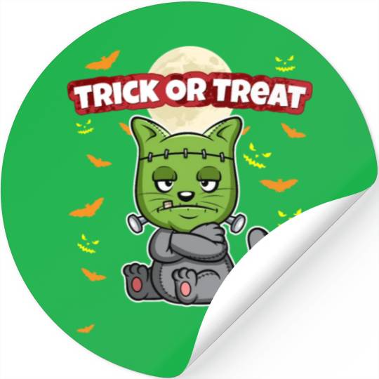 Trick Or Treat Scary Creepy Halloween Monster Stickers