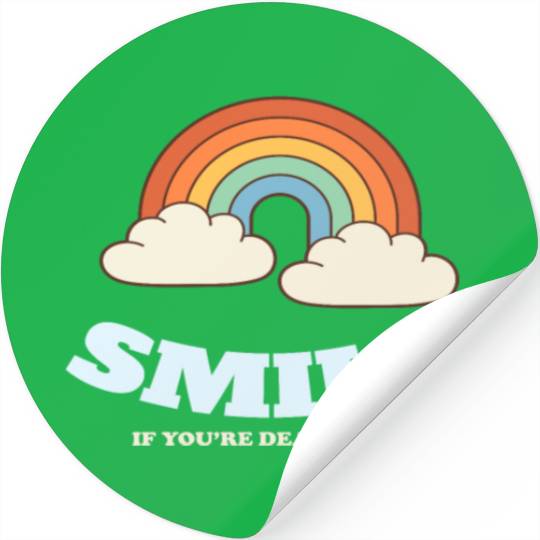 Smile If You are Dead Inside Pessimismus Stickers