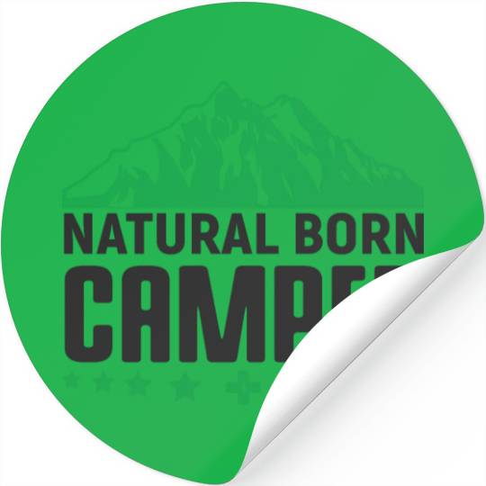 Natural Born Camper Stickers