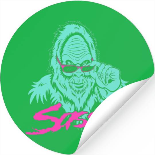 Green Sasquatch Game Stickers