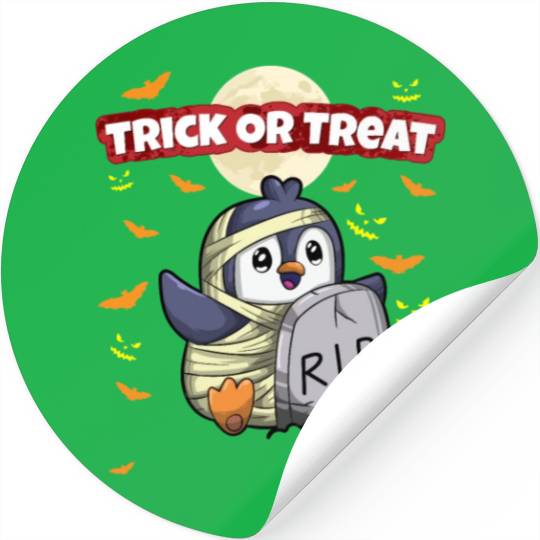 Trick Or Treat Scary Creepy Halloween Monster Stickers