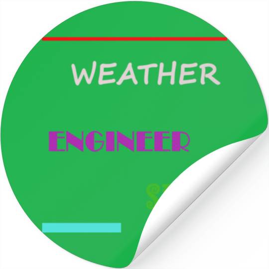 Weather Engineer Spot Stickers