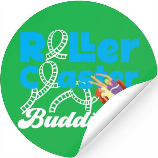 Roller Coaster Friends Besties Stickers