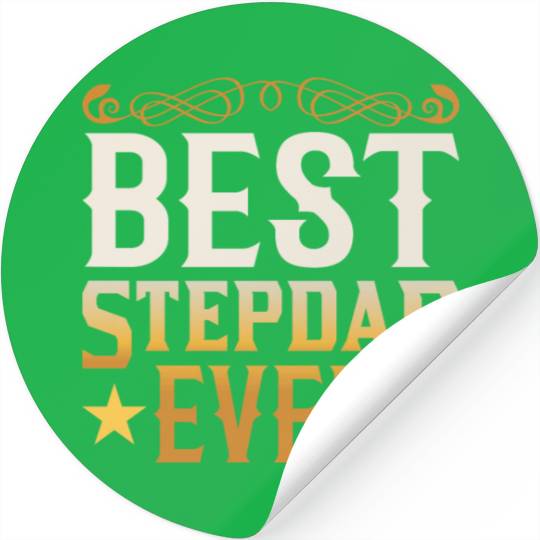 Best Stepdad Ever Step Dad Stepfather Fathers Day Stickers