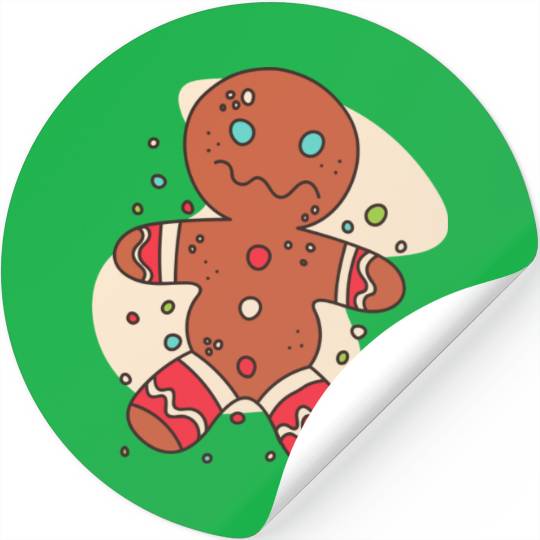 gingerbread man Stickers