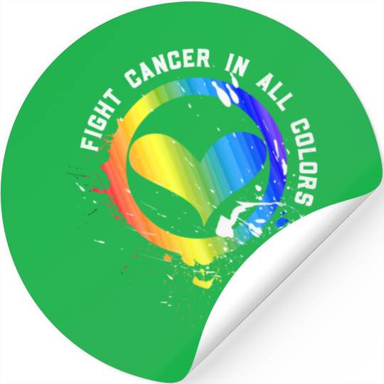 Cancer Sucks In Every Color Fighter Fight Support Stickers