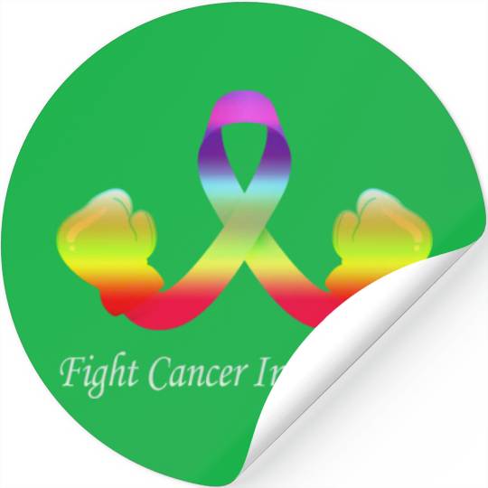 Cancer Sucks In Every Color Fighter Fight Support Stickers