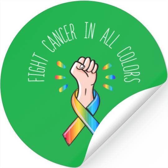 Cancer Sucks In Every Color Fighter Fight Support Stickers
