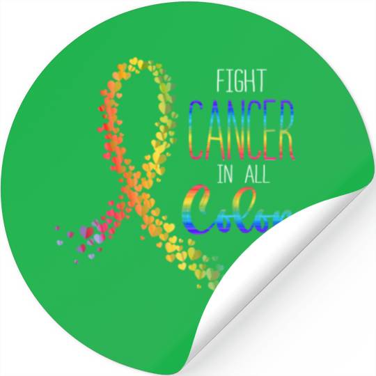 Cancer Sucks In Every Color Fighter Fight Support Stickers