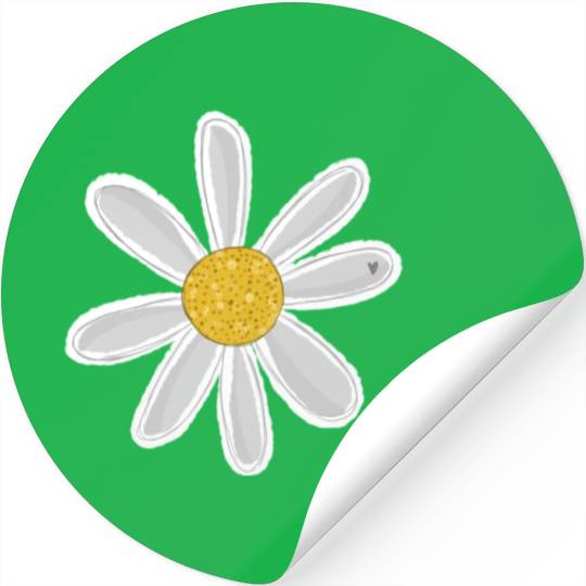 Daisy Flower - Gift, Present Stickers