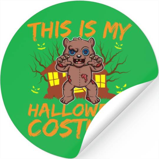 Scary Creepy Animal This Is My Halloween Costume Stickers