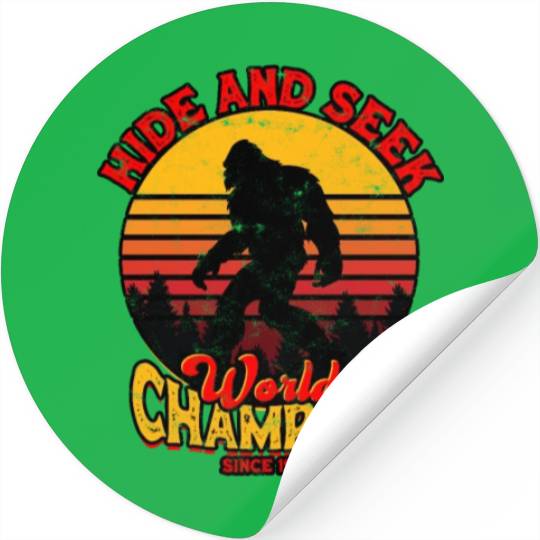 Hide and Seek World Champion Since 1967 - cryptid Stickers