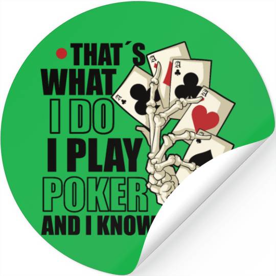 Poker Casino Poker Player Gambling Roulette Gift Stickers