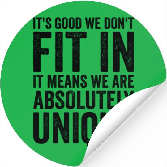 Positivity Misfits Poets Poetry Unique Uniqueness Stickers