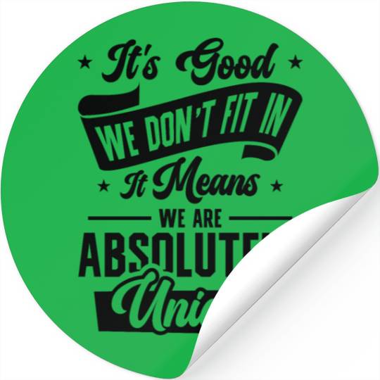 Positivity Misfits Poets Poetry Unique Uniqueness Stickers