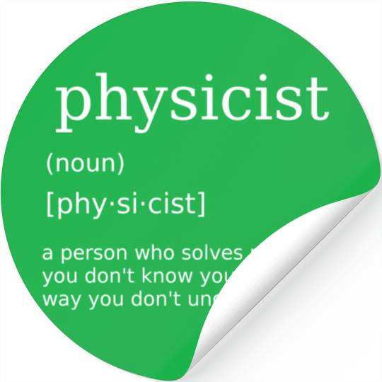 Physicist Science Physics Teacher Nerd Stickers