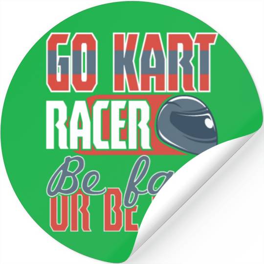 Its A Race Day Go Kart Racing Stickers