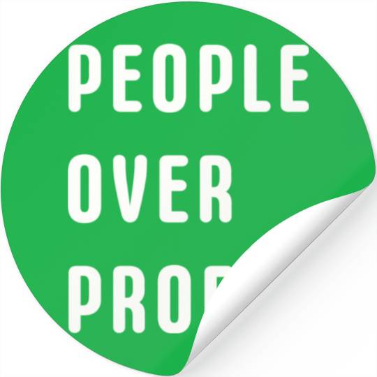 People Over Profit Anti Capitalism Protest Stickers