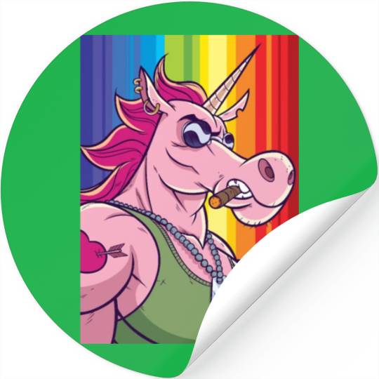 Unicorn Portrait Stickers