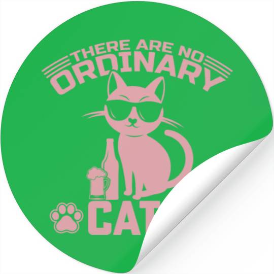 there are now ordinary cats Stickers