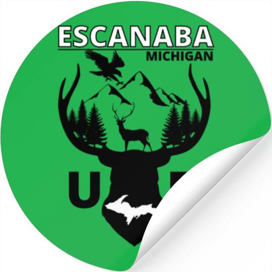 Escanaba Michigan Upper Peninsula Stickers