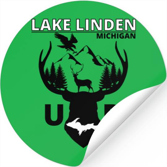 Lake Linden Michigan Upper Peninsula Stickers