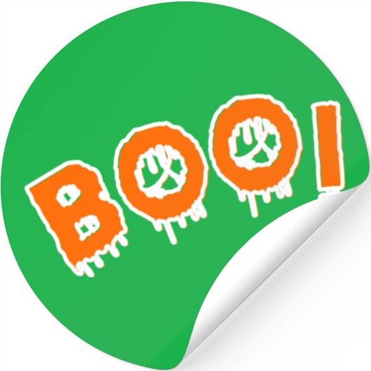 Boo! Happy Halloween! Stickers