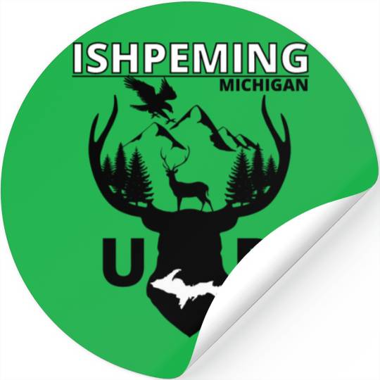 Ishpeming Michigan Upper Peninsula Stickers